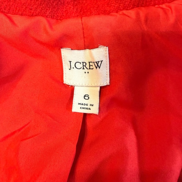 J. Crew Vibrant Red Pea Coat - Picture 7 of 9